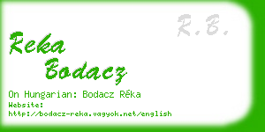 reka bodacz business card